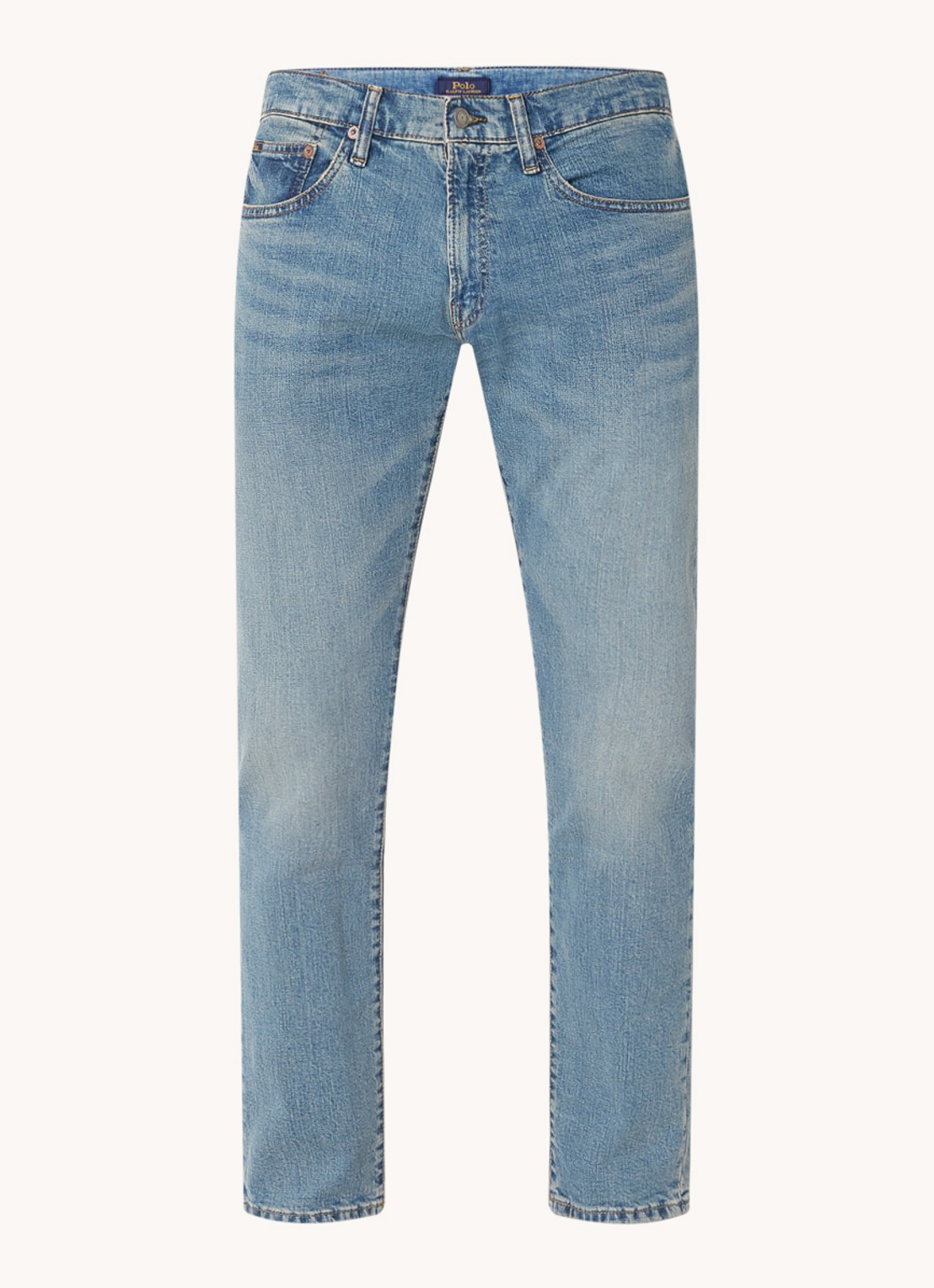 Ralph Lauren Slim fit jeans met medium wassing - voorkant dixon stretch
