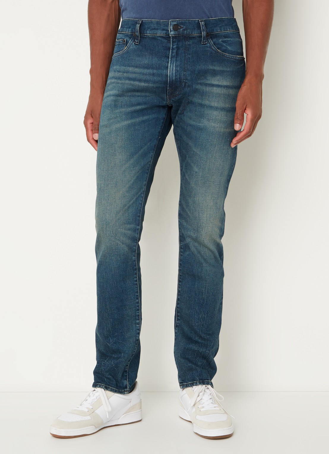 Ralph Lauren Slim fit jeans met medium wassing - detail 3 myers v3 / indigo