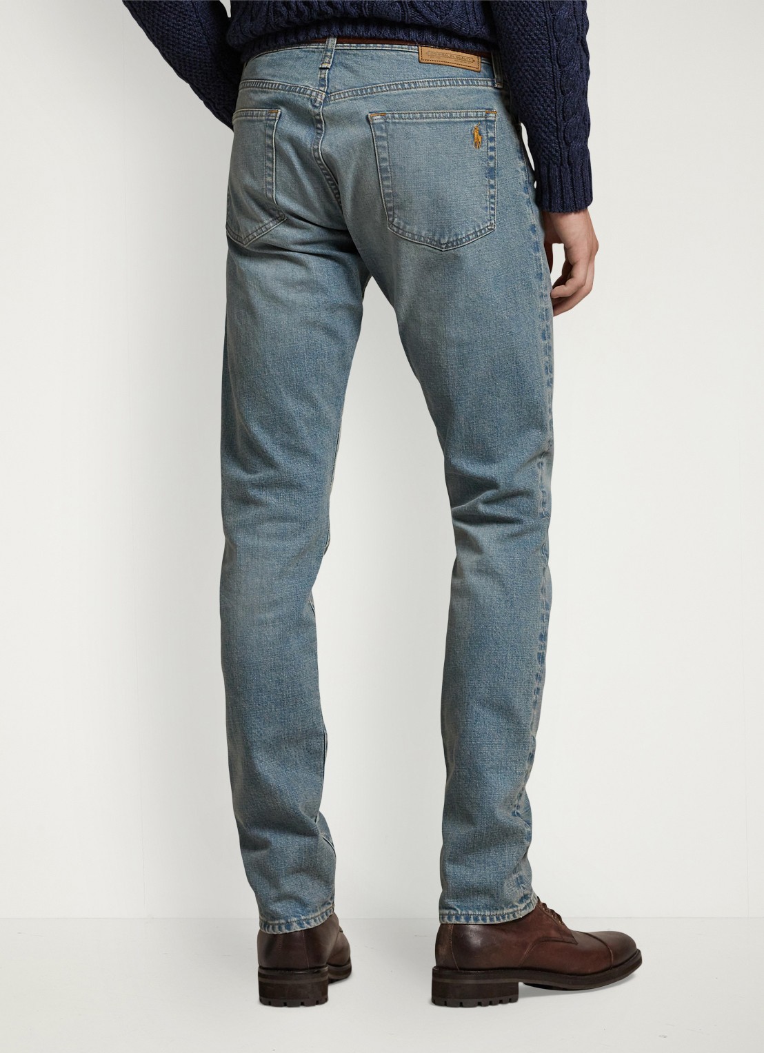 Ralph Lauren Slim fit jeans met medium wassing - achterkant 5 dixon stretch-2wjh