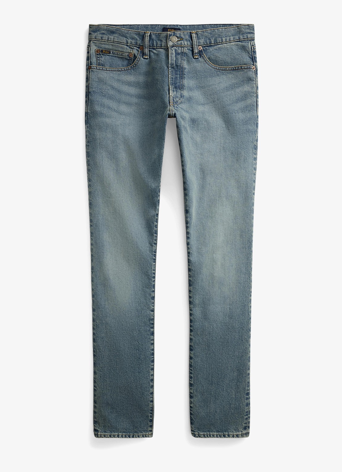 Ralph Lauren Slim fit jeans met medium wassing - voorkant dixon stretch-2wjh