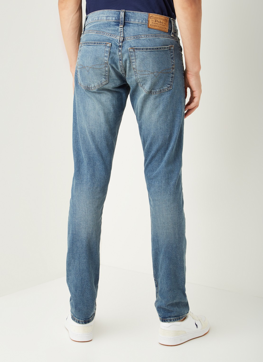 Ralph Lauren Slim fit jeans met medium wassing - achterkant 8 dixon stretch