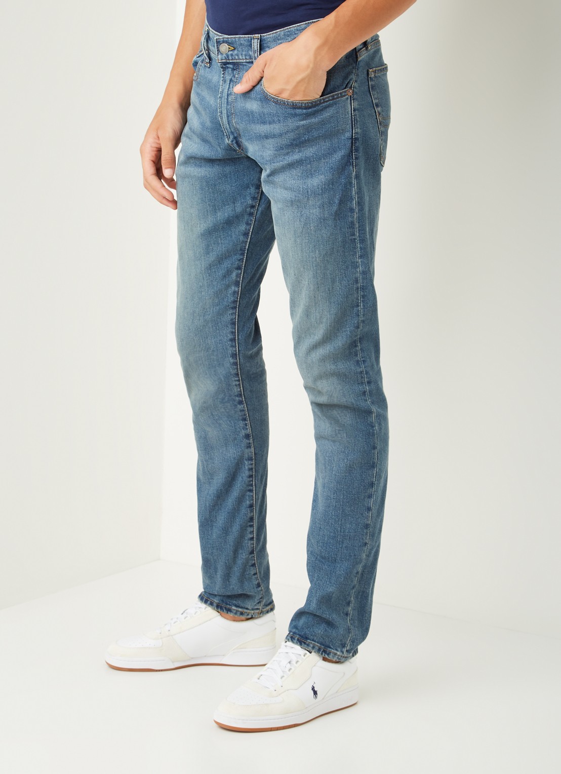 Ralph Lauren Slim fit jeans met medium wassing - detail 5 dixon stretch