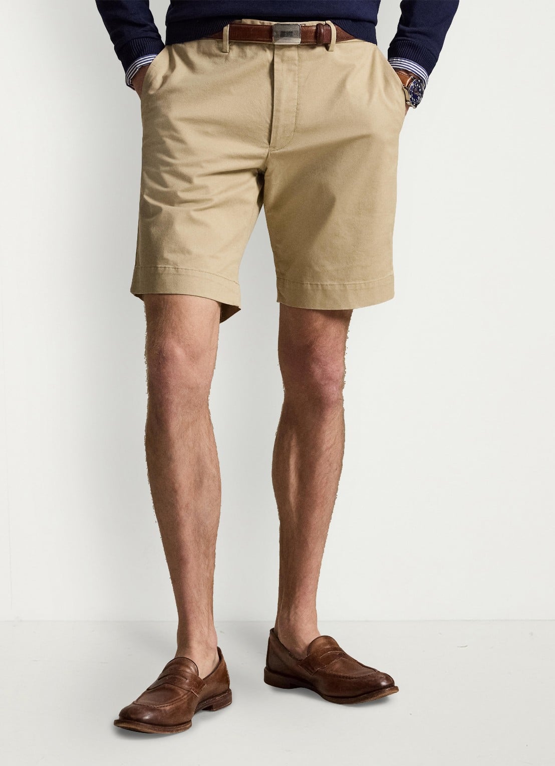 Ralph Lauren Slim fit korte chino met steekzakken - detail 3 classic khaki-2wqo