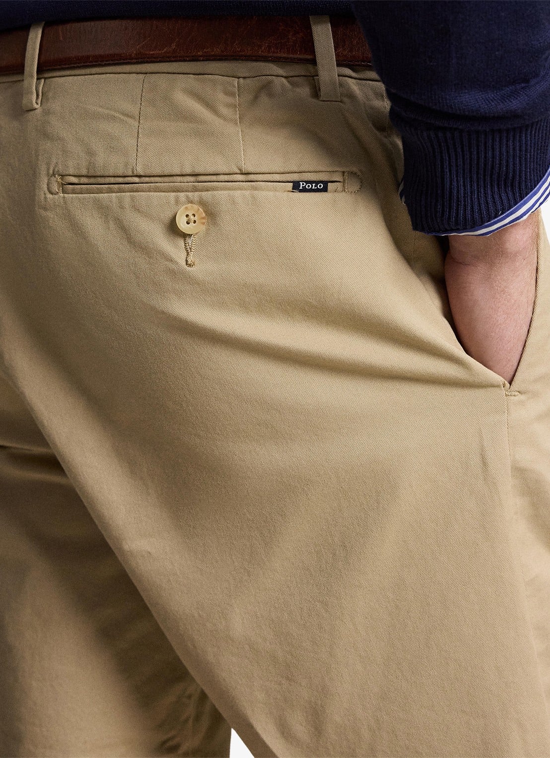 Ralph Lauren Slim fit korte chino met steekzakken - detail 4 classic khaki-2wqo