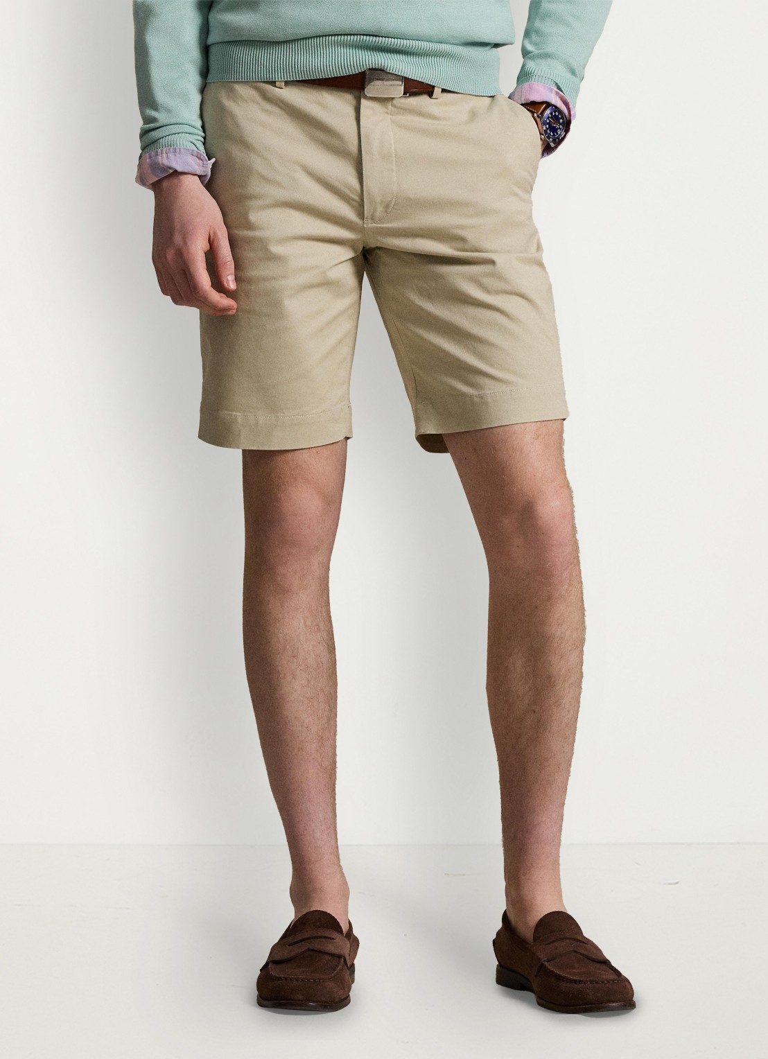 Ralph Lauren Slim fit korte chino met steekzakken - detail 2 classic stone / beige