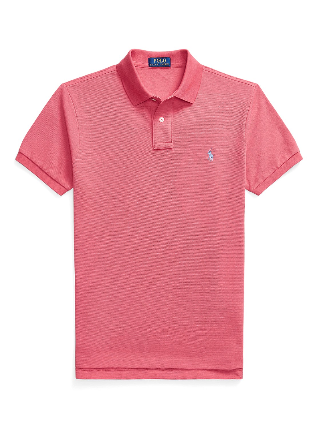 Ralph Lauren Slim fit mesh Polo-shirt - voorkant 2 red sky / rood