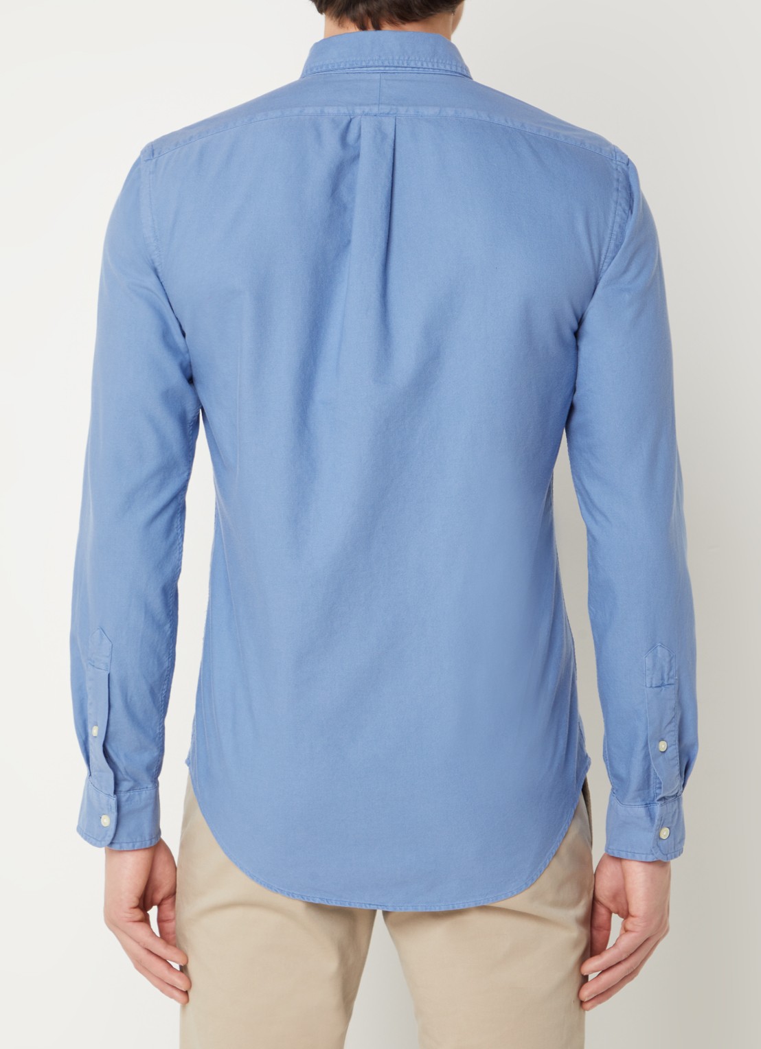 Ralph Lauren Slim fit overhemd met button down-kraag - achterkant 4 bastille blue / blauw