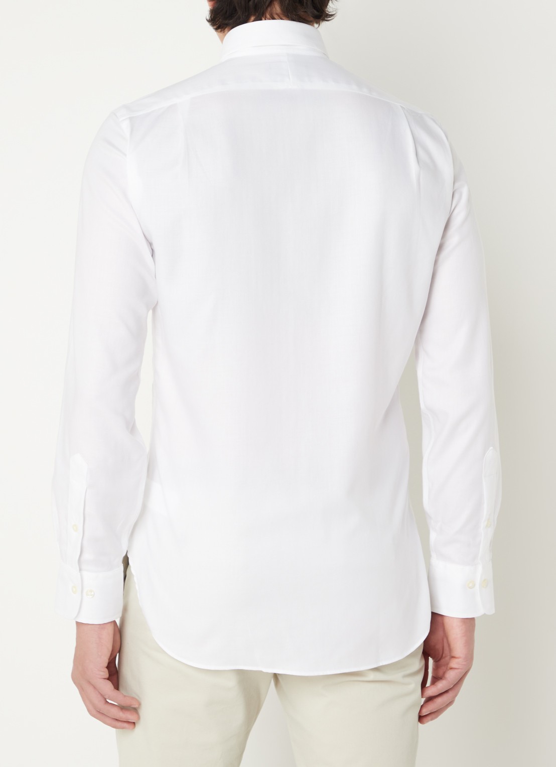 Ralph Lauren Slim fit overhemd met logoborduring - achterkant 4 wit