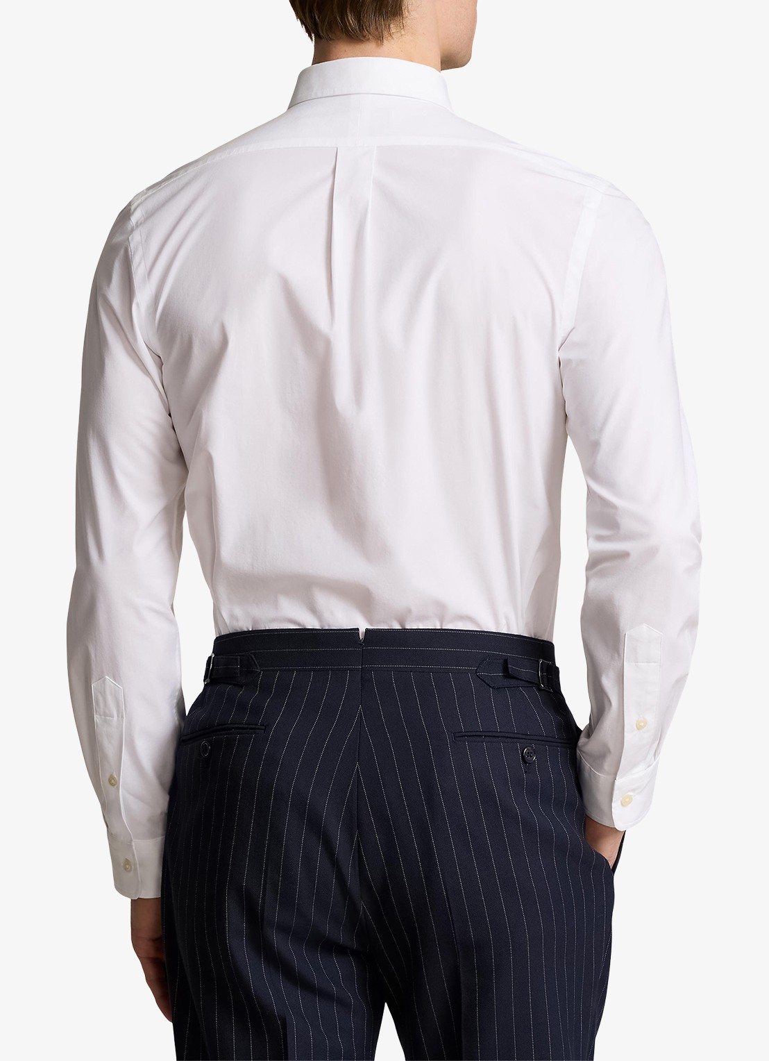 Ralph Lauren Slim fit overhemd met logoborduring - achterkant white / wit
