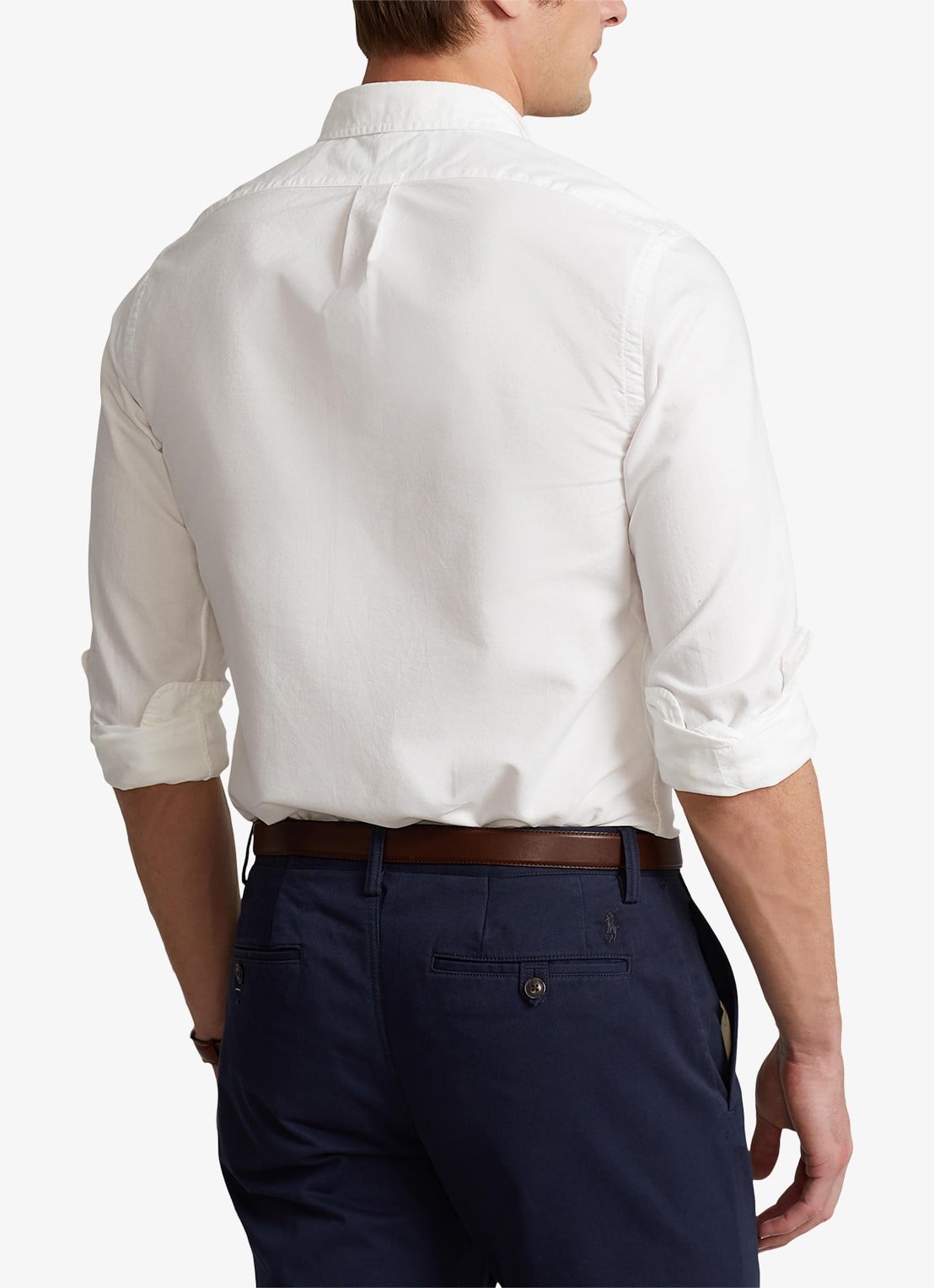 Ralph Lauren Slim fit overhemd van katoen - achterkant white / wit