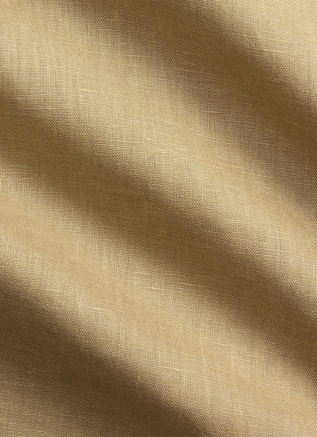 Ralph Lauren Slim fit overhemd van linnen met logoborduring - detail 4 cafe tan-2x6t