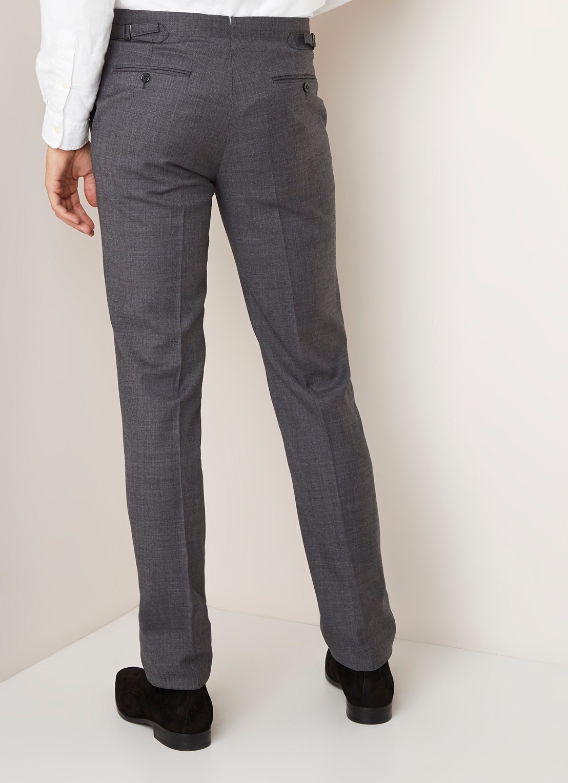 Ralph Lauren Slim fit pak in linnenblend met klepzakken - detail 8 medium grey multi