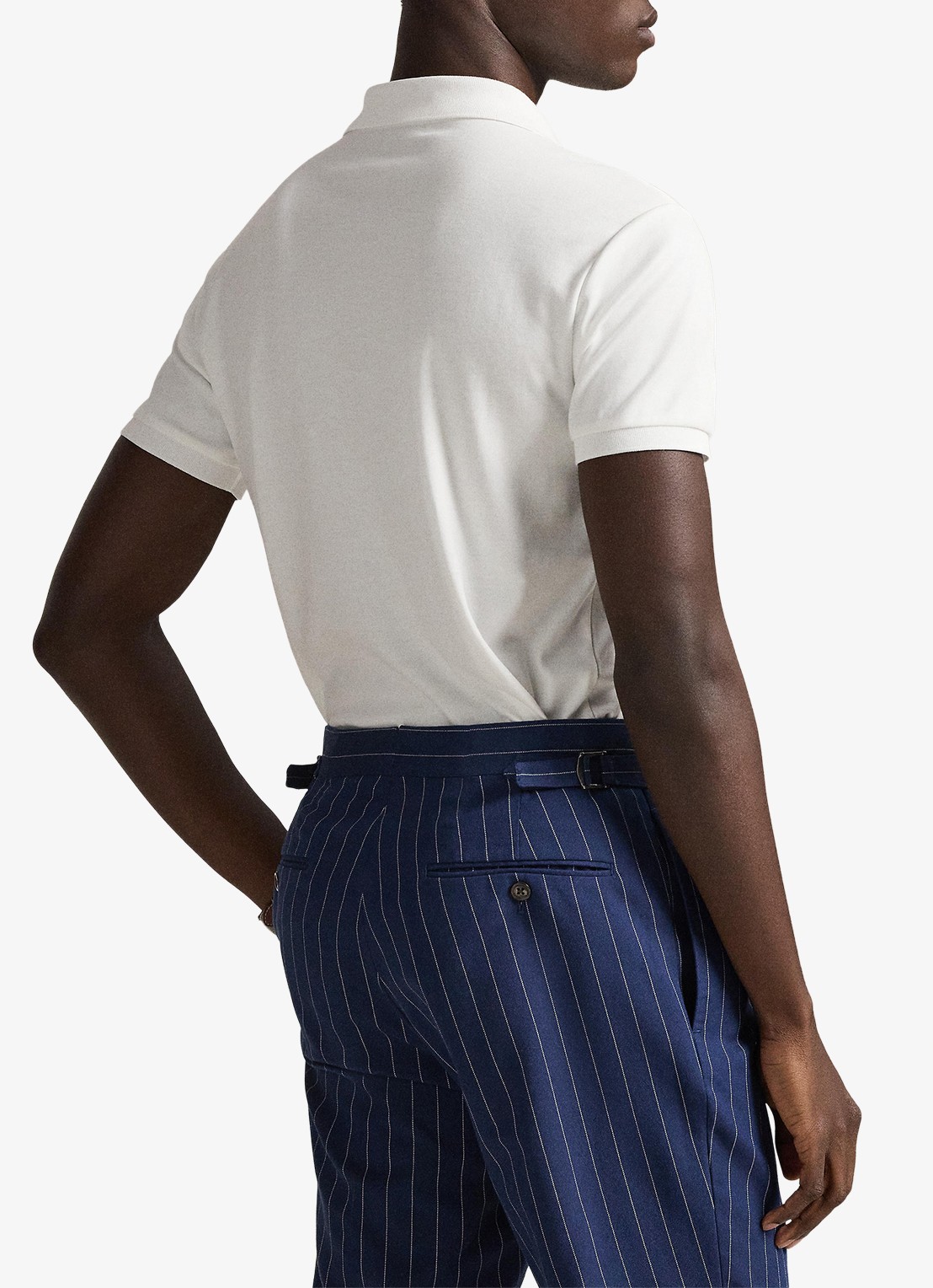 Ralph Lauren Slim fit polo van katoen - achterkant 3 white / wit