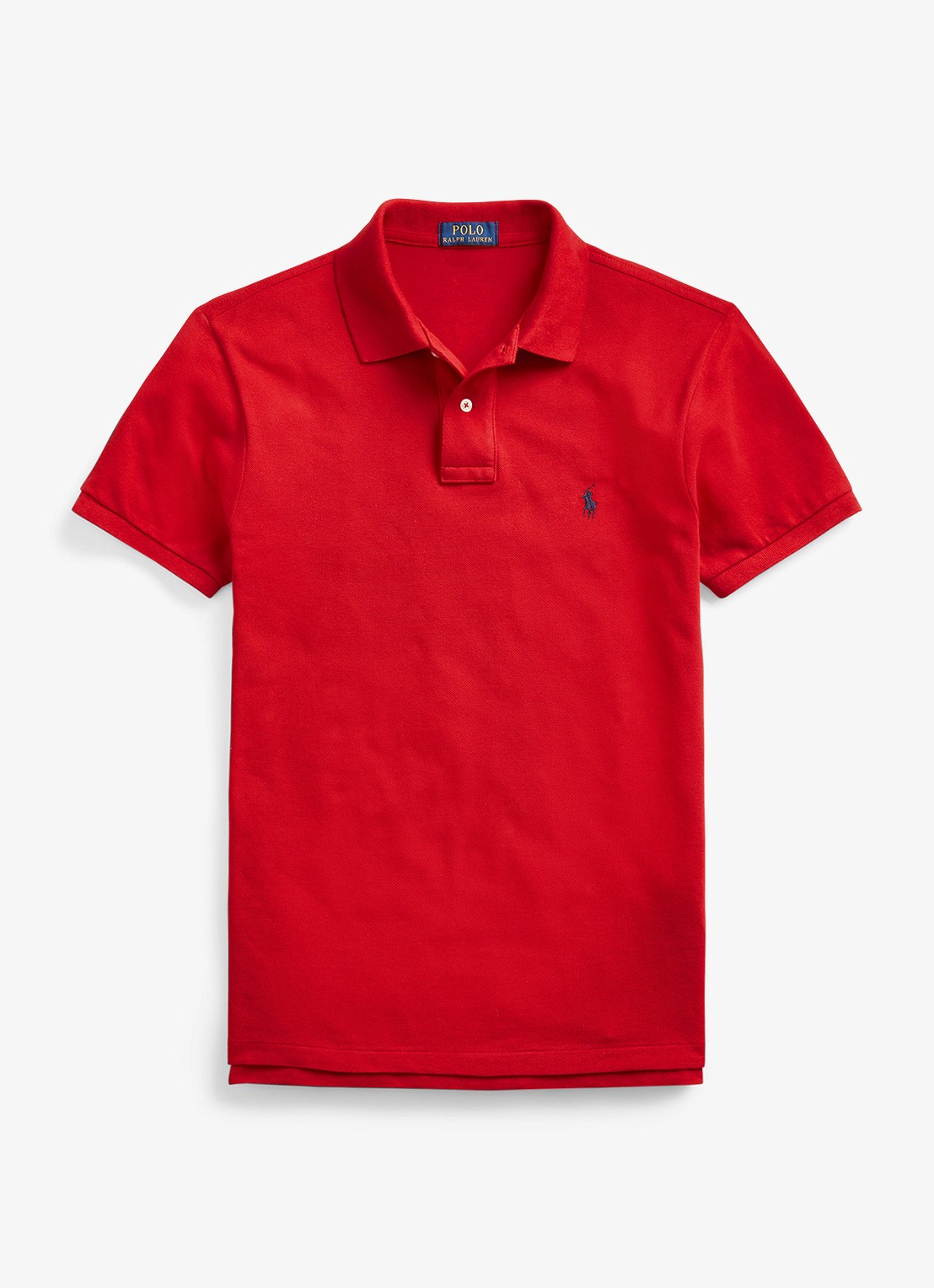 Ralph Lauren Slim fit polo van piqué katoen met logoborduring - voorkant 4 rl2000 red / rood