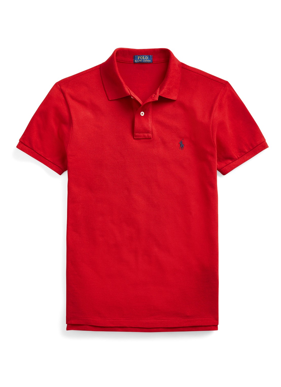 Ralph Lauren Slim fit polo van piqué katoen met logoborduring - voorkant 3 rl2000 red / rood