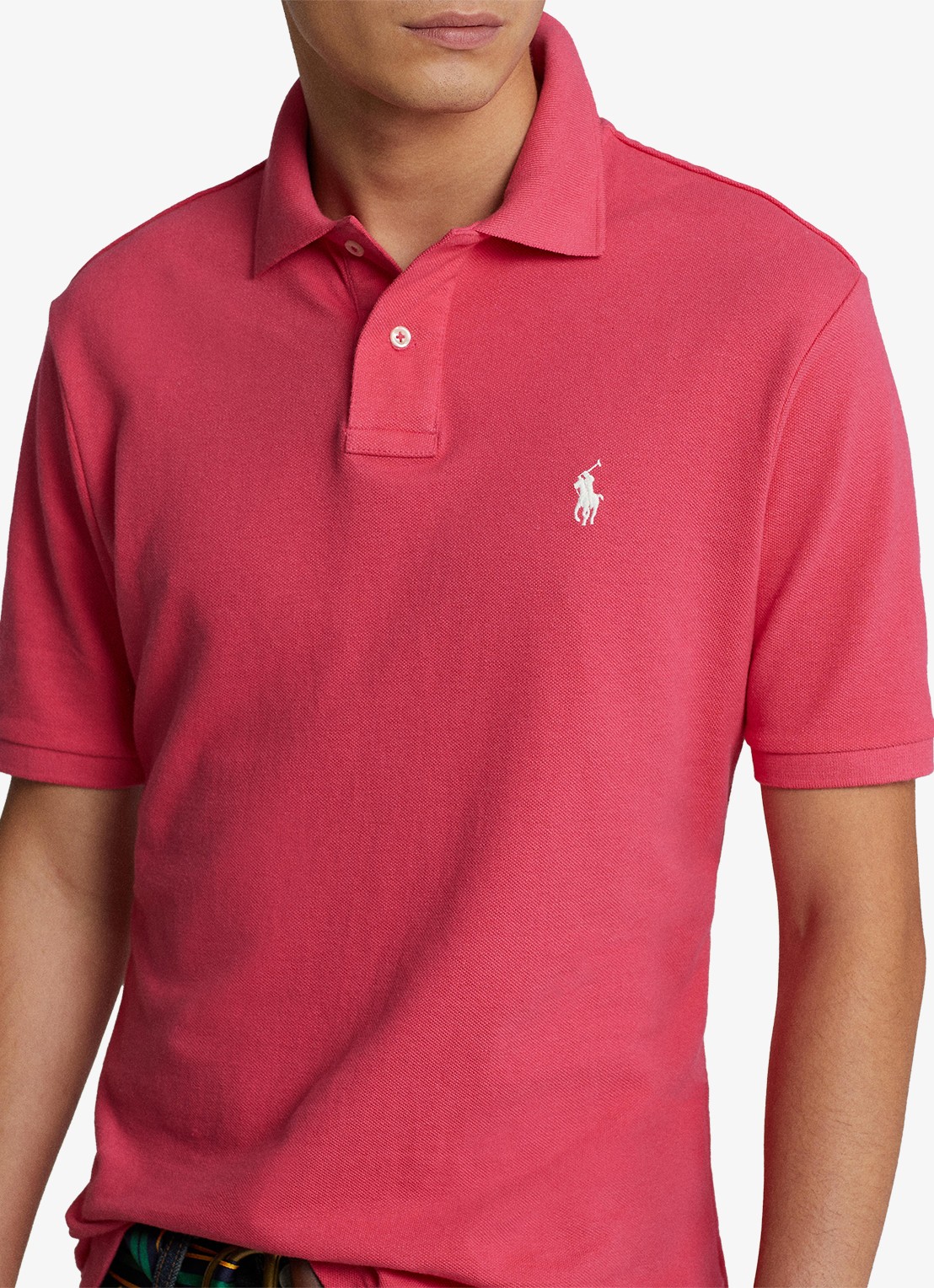 Ralph Lauren Slim fit polo van piqué katoen - detail 2 hot pink/c2740-3ebd