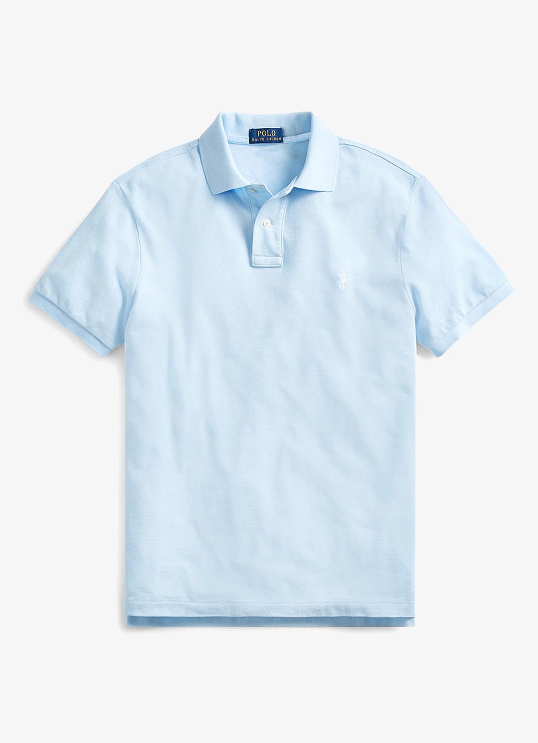 Ralph Lauren Slim fit polo van piqué katoen - voorkant 3 office blue/c1750-3ebj