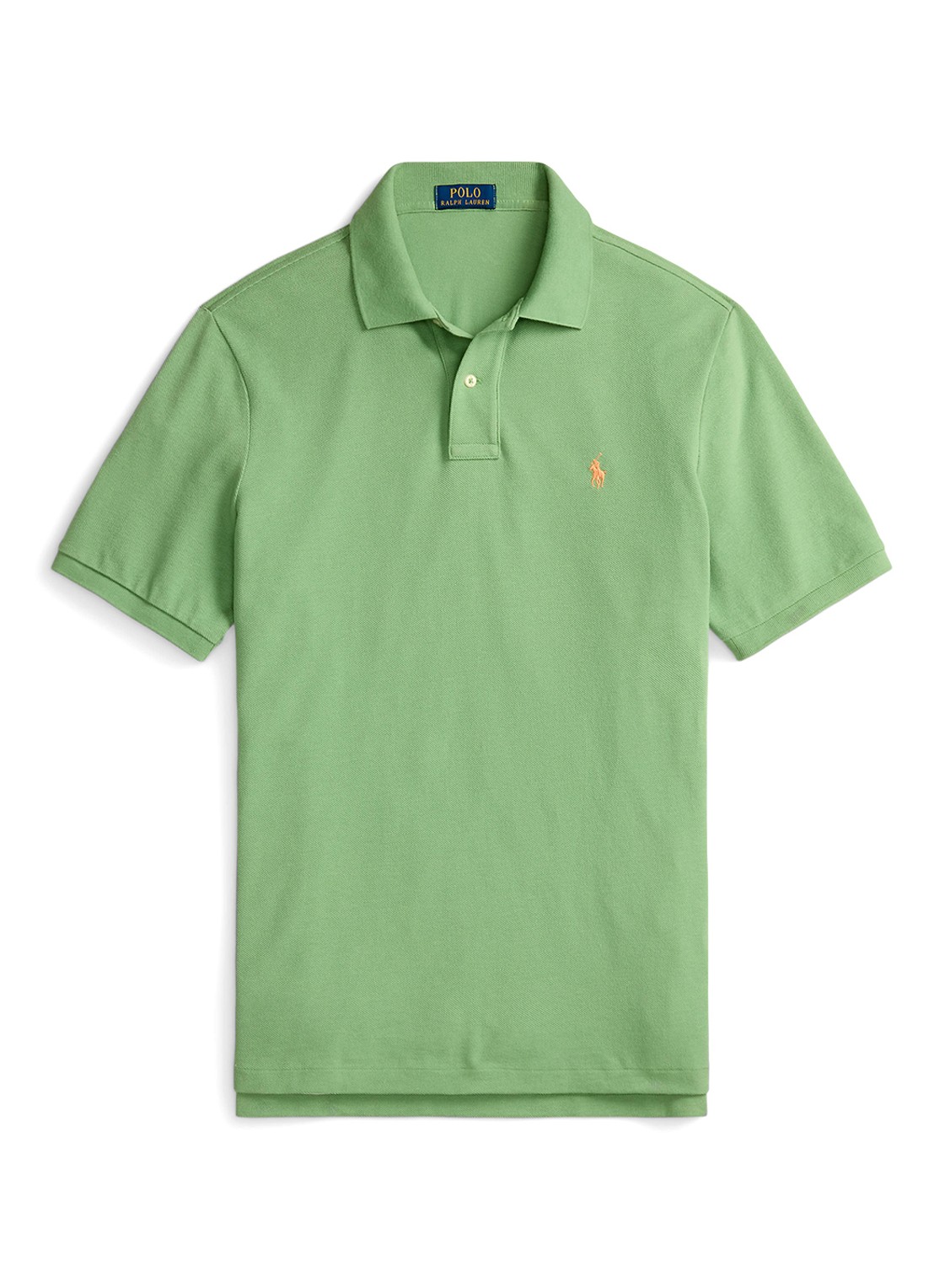Ralph Lauren Slim fit polo van piqué katoen - voorkant 4 outback green / groen