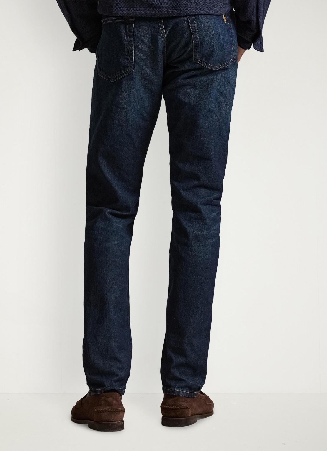 Ralph Lauren Slim leg jeans met donkere wassing - achterkant 3 narrows / indigo