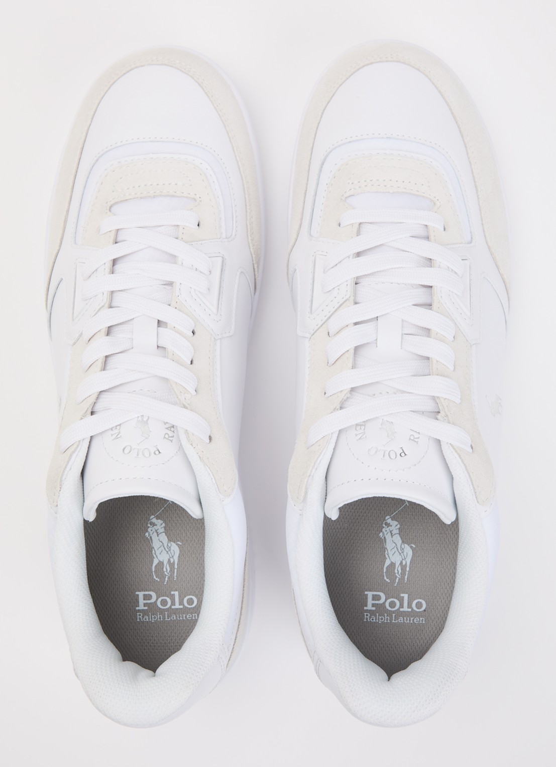 Ralph Lauren Sneaker met logo - detail 4 wit