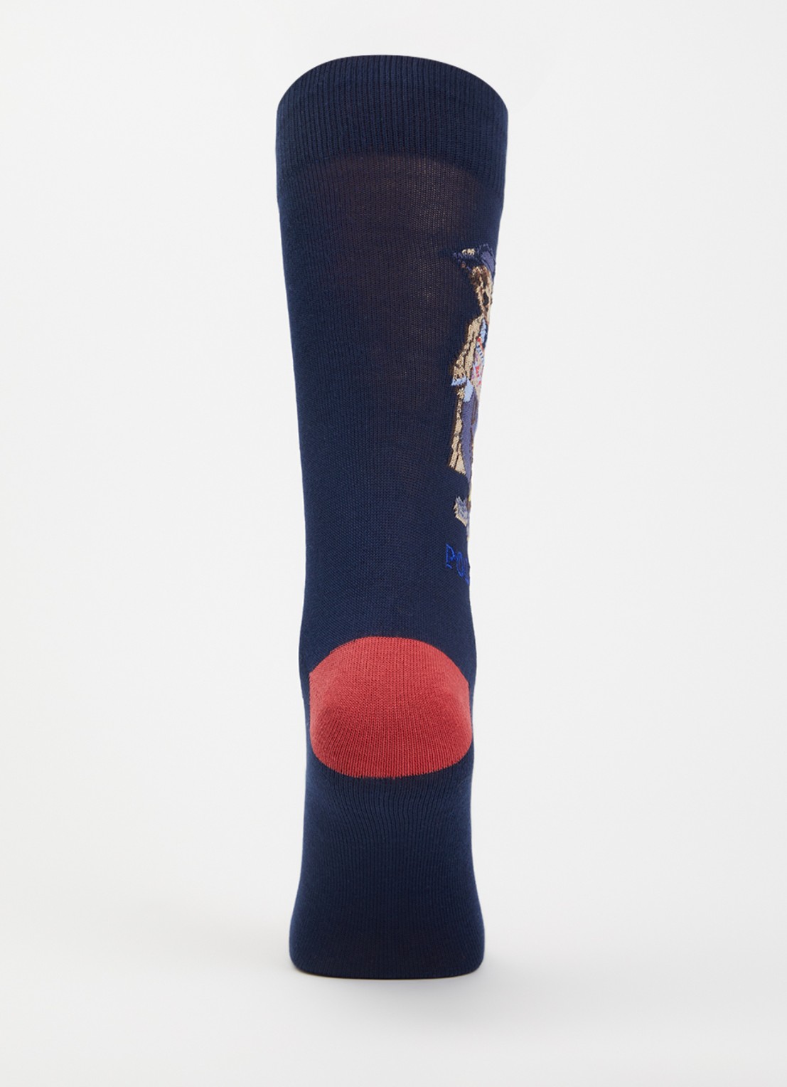 Ralph Lauren Sokken met print in 2-pack - voorkant 3 donkerblauw