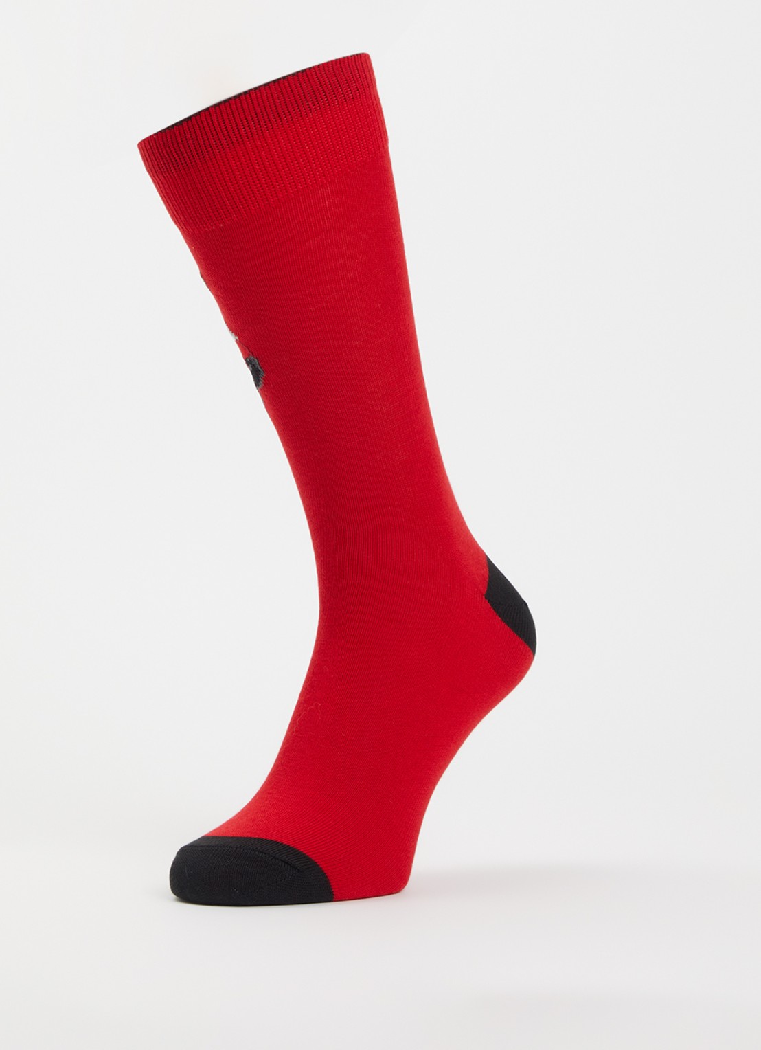 Ralph Lauren Sokken met print in 3-pack giftbox - detail rood