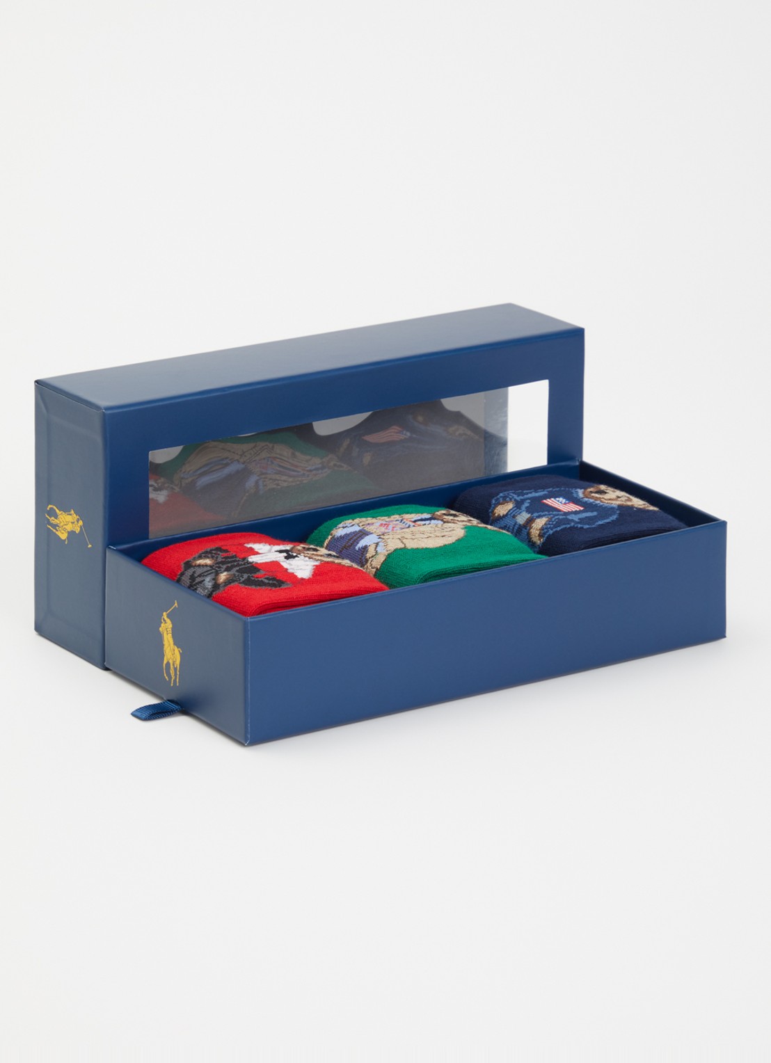 Ralph Lauren Sokken met print in 3-pack giftbox - detail 2 rood
