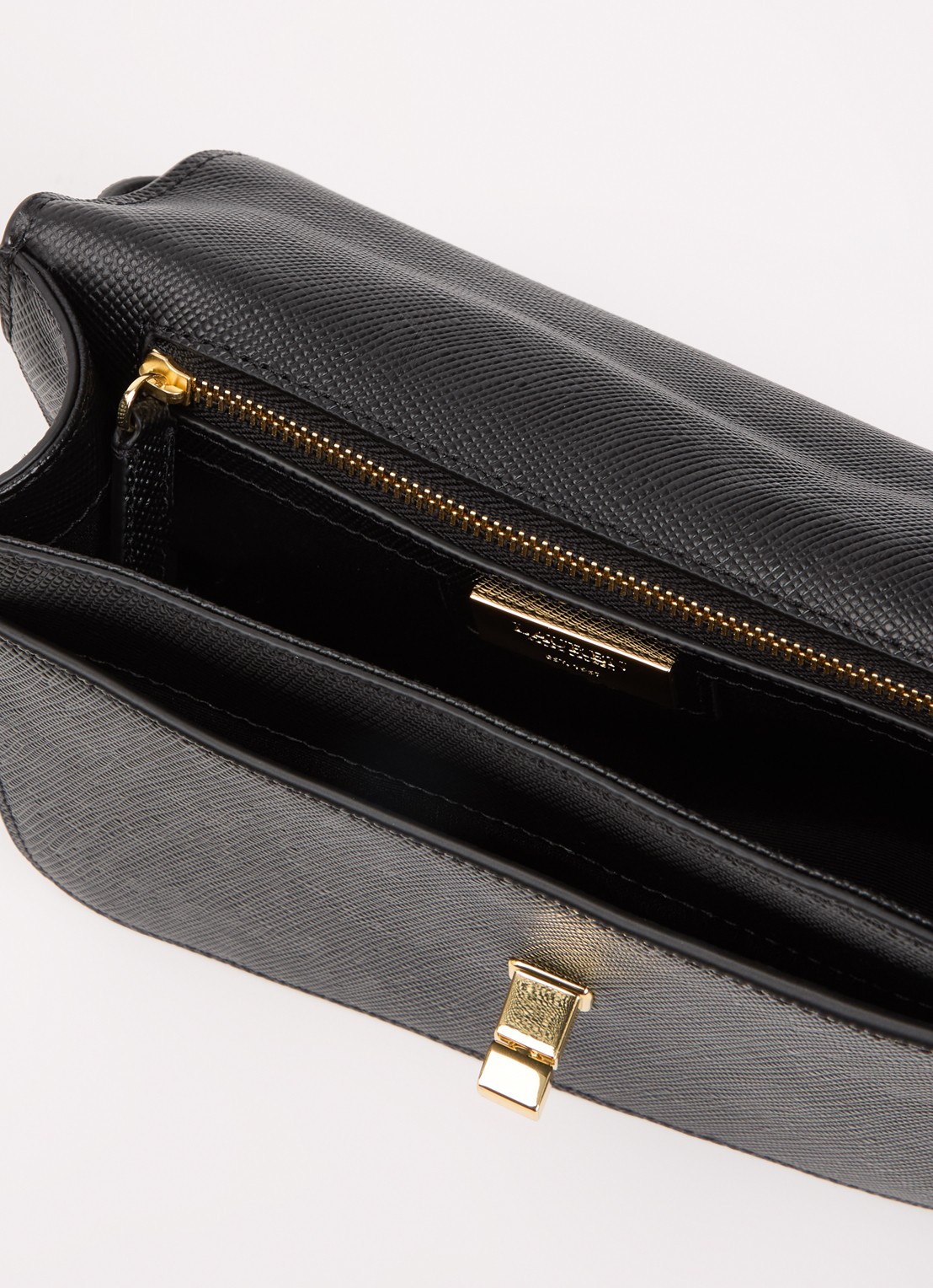 Ralph Lauren Sophee 22 crossbodytas van leer - detail 3 zwart