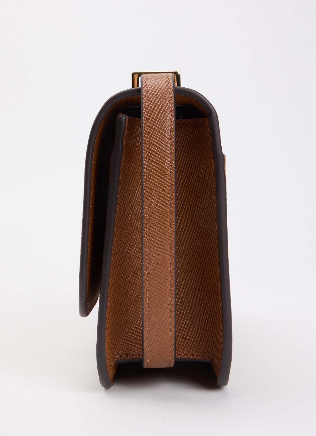 Ralph Lauren Sophee 22 crossbodytas van leer - detail 2 cognac