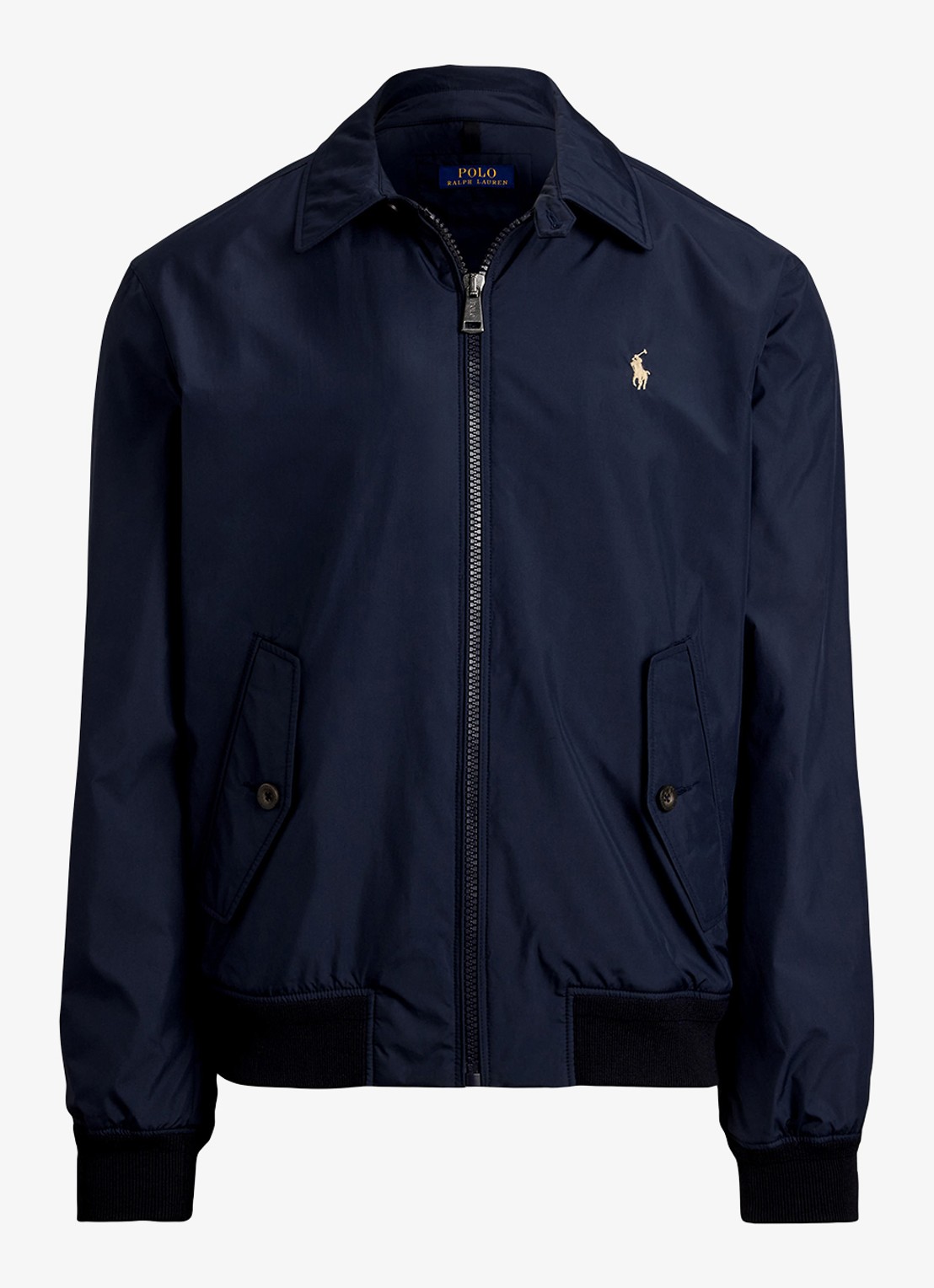 Ralph Lauren Southland jack met klepzakken en logoborduring - voorkant 2 collection navy / donkerblauw