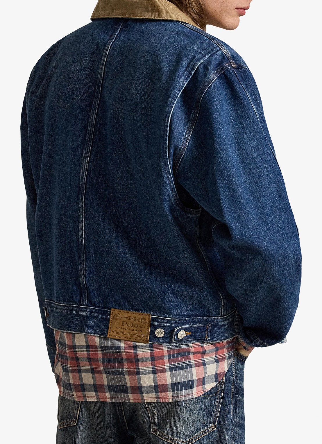 Ralph Lauren Spijkerjas met borstzakken - achterkant outpost / indigo