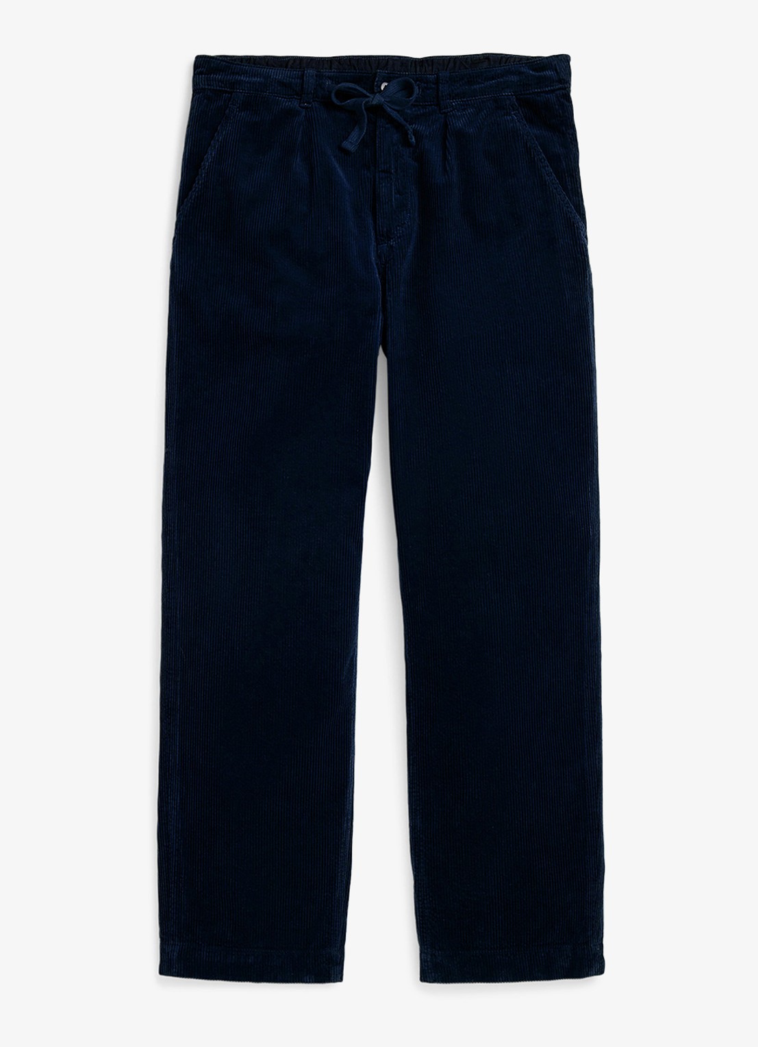 Ralph Lauren Straight fit broek van corduroy - voorkant 4 hunter navy / donkerblauw
