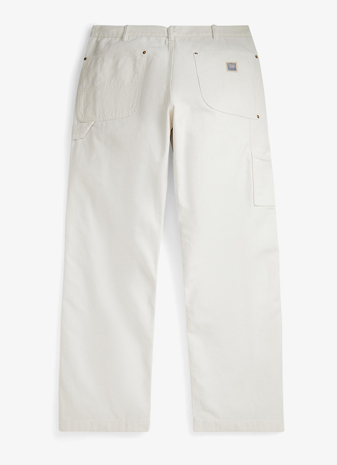Ralph Lauren Straight fit cargobroek van katoen - achterkant 2 deckwash white / wit