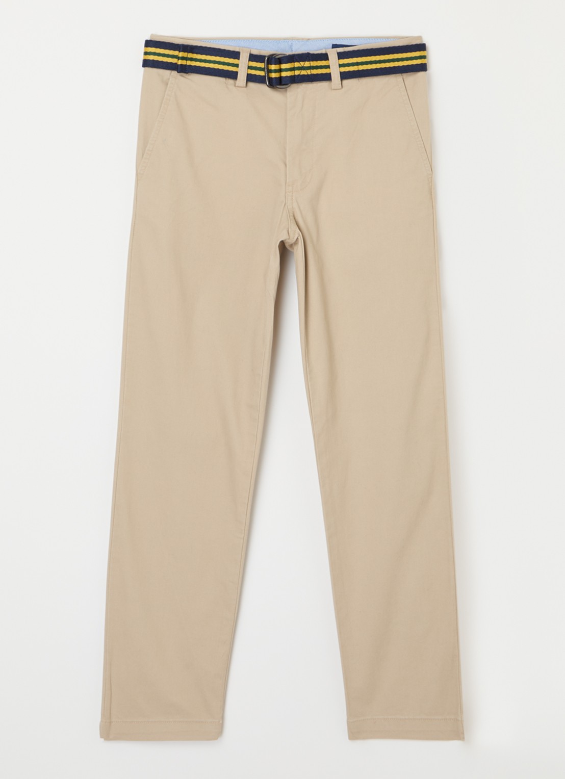 Ralph Lauren Straight fit chino met ceintuur - voorkant khaki