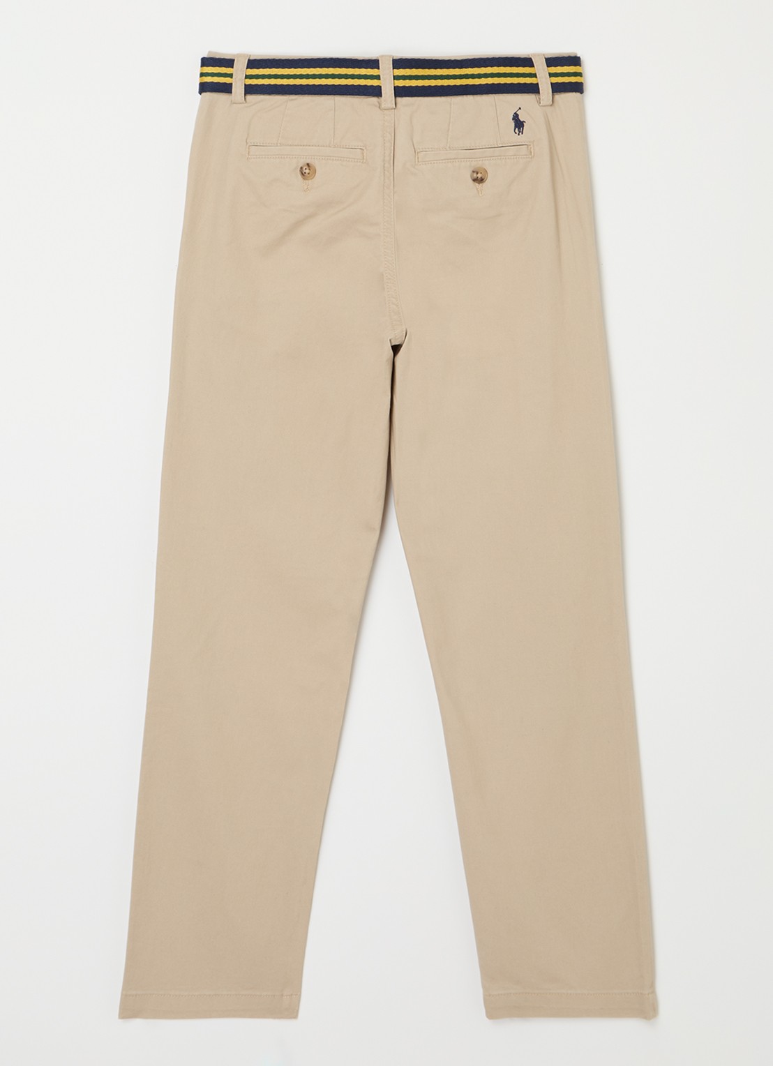 Ralph Lauren Straight fit chino met ceintuur - voorkant 2 khaki