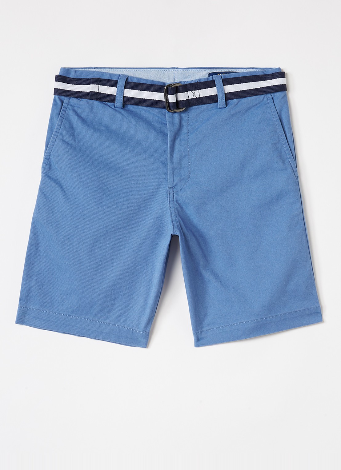 Ralph Lauren Straight fit chino met ceintuur - voorkant 2 blauw