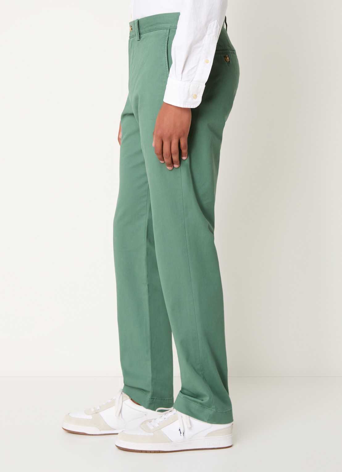 Ralph Lauren Straight fit chino met steekzakken - detail 2 washed forest / zeegroen