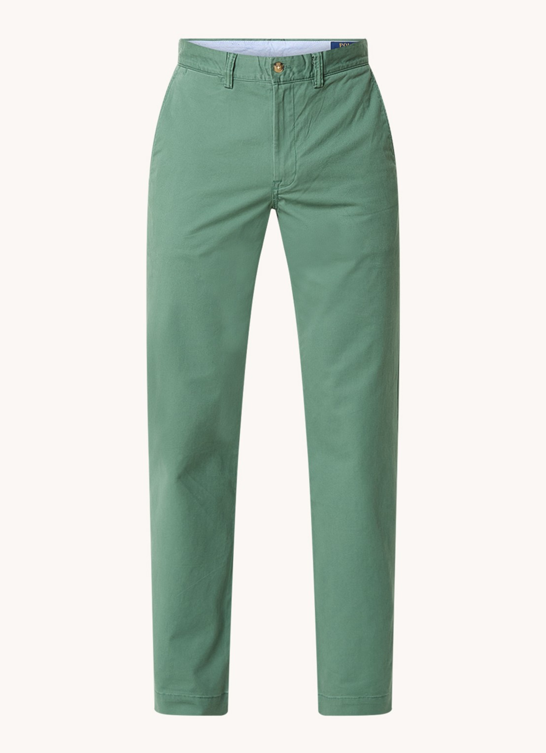 Ralph Lauren Straight fit chino met steekzakken - voorkant 4 washed forest / zeegroen