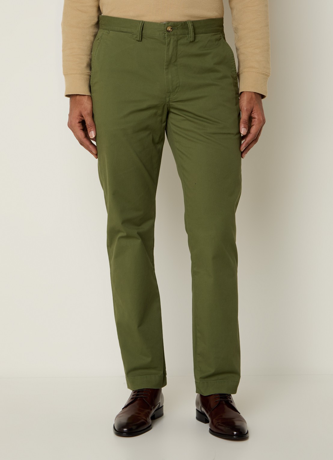 Ralph Lauren Straight fit chino met steekzakken - detail garden trail / groen