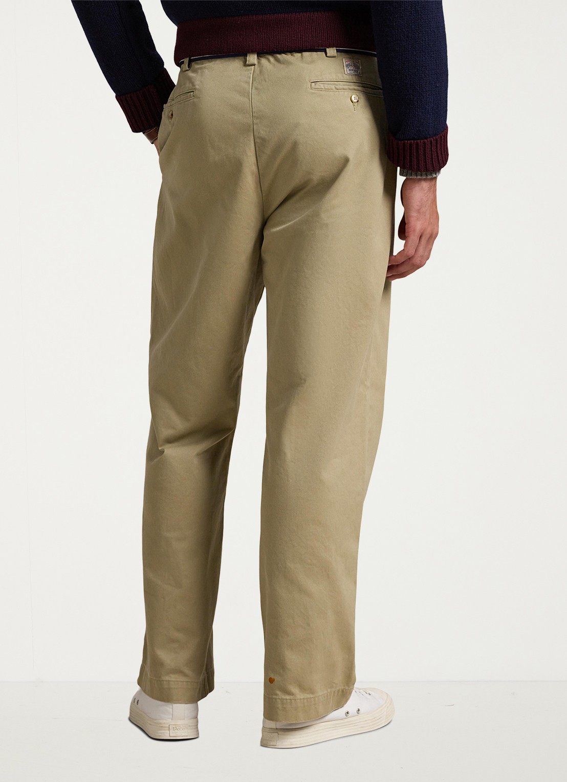 Ralph Lauren Straight fit chino met steekzakken - achterkant 5 khaki / khaki