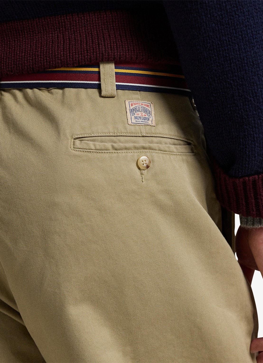 Ralph Lauren Straight fit chino met steekzakken - detail 2 khaki / khaki