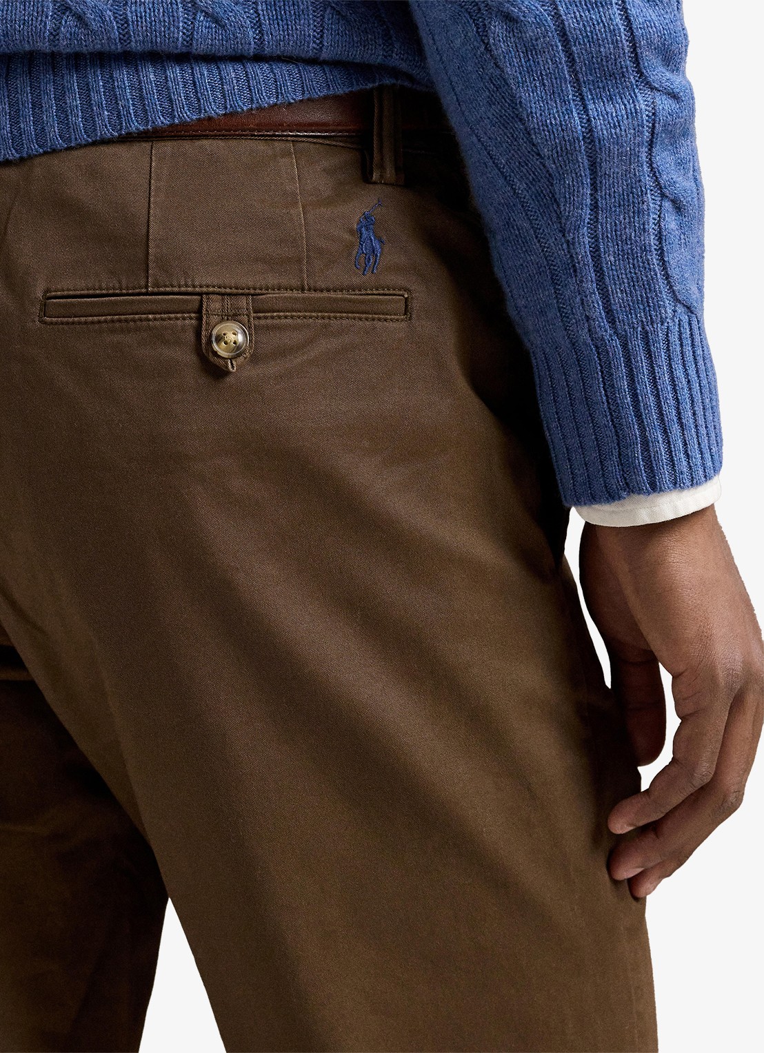 Ralph Lauren Straight fit chino met steekzakken - detail 5 chestnut / lichtbruin