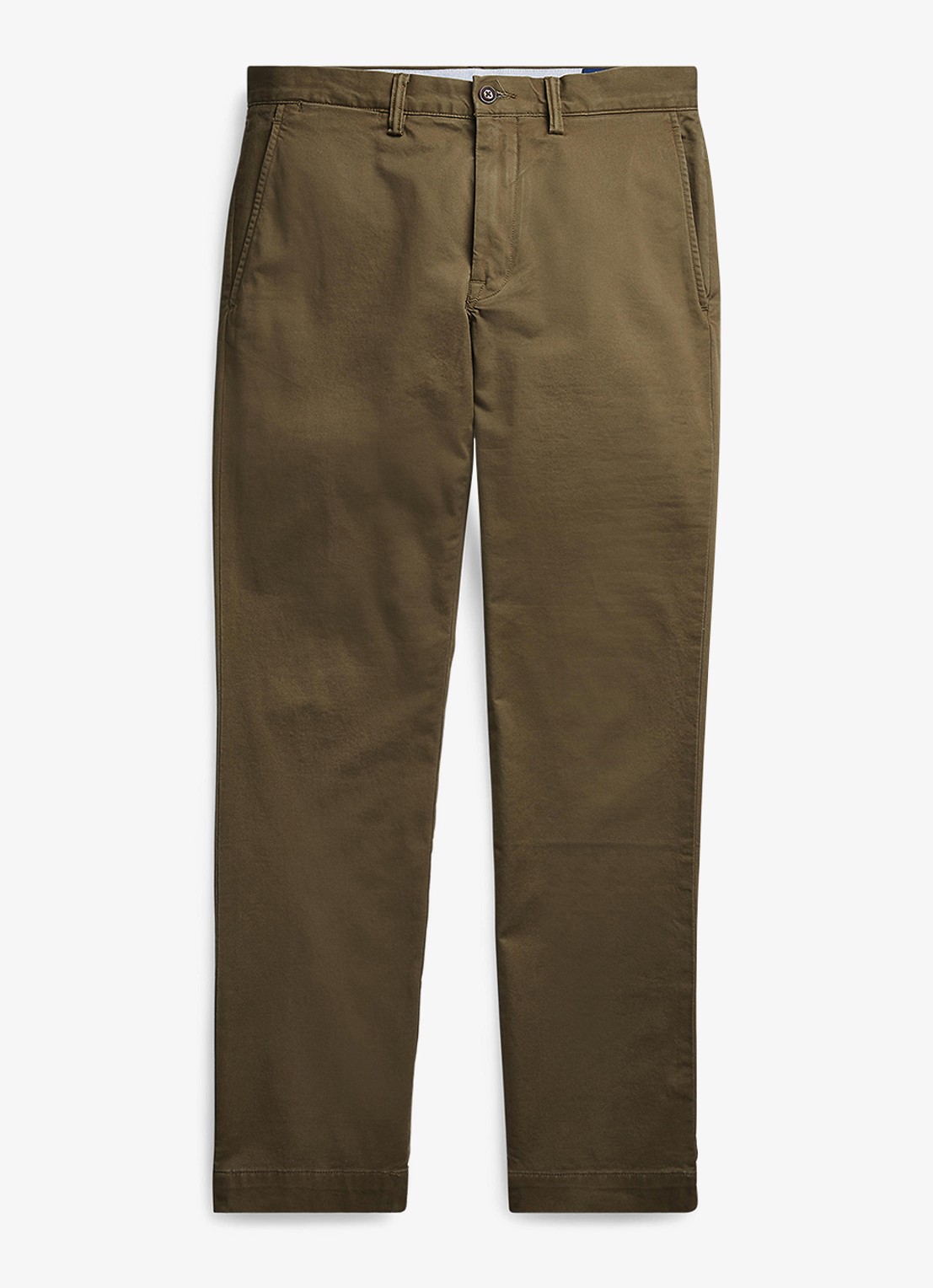 Ralph Lauren Straight fit chino met steekzakken - voorkant 4 canopy olive / olijfgroen