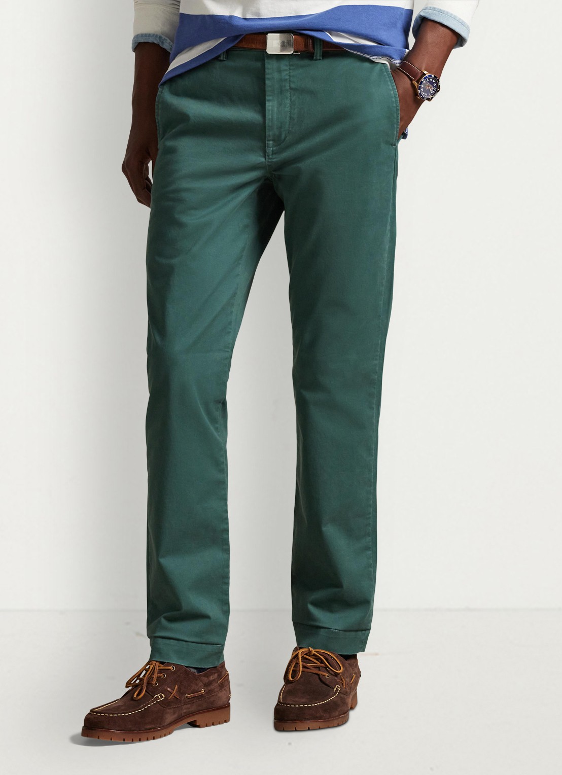 Ralph Lauren Straight fit chino met steekzakken - detail 4 charter green