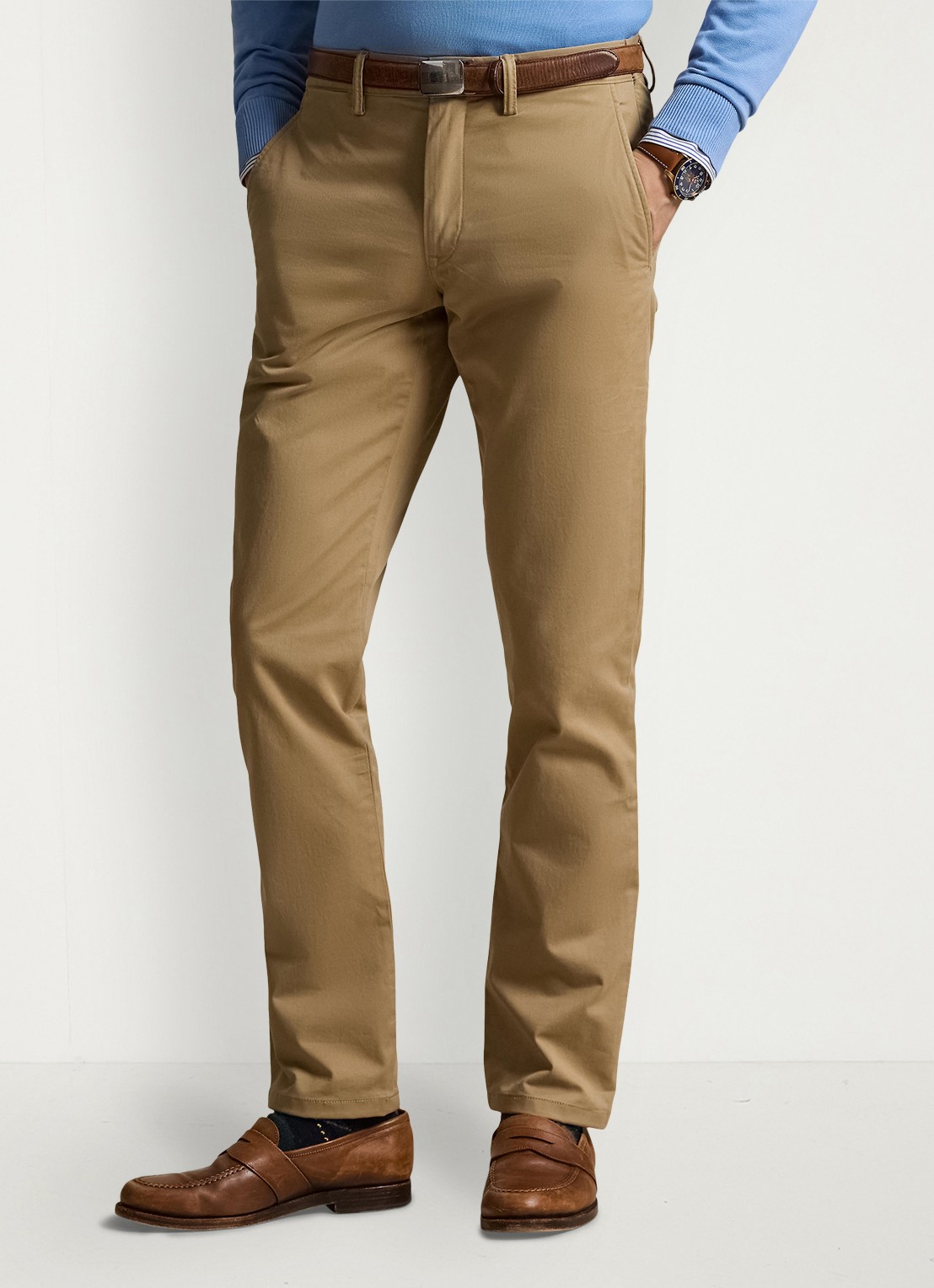 Ralph Lauren Straight fit chino met steekzakken - detail 2 desert khaki