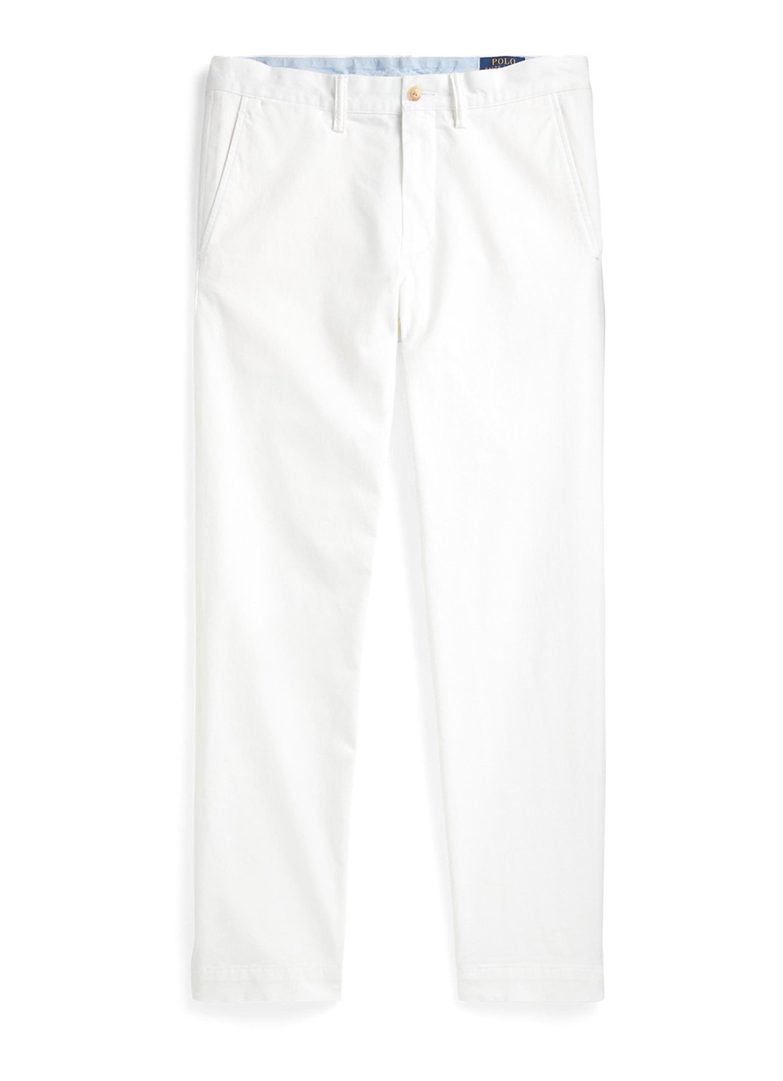 Ralph Lauren Straight fit chino met steekzakken - voorkant 2 ceramic white / wit
