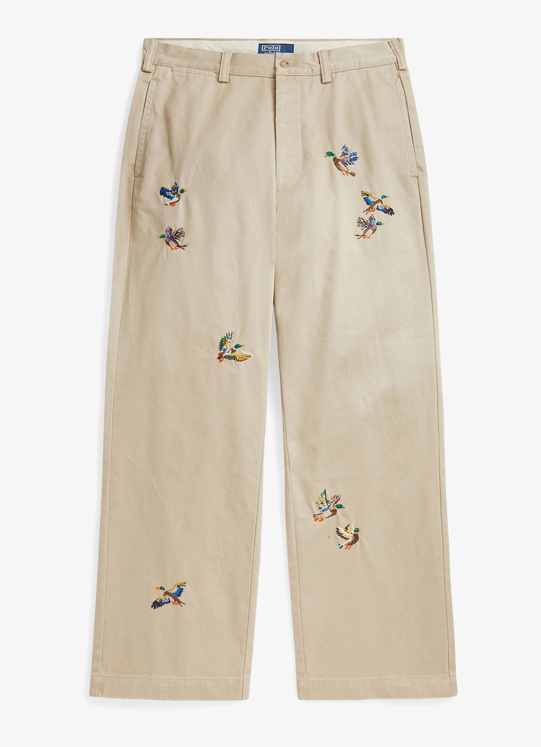 Ralph Lauren Straight fit chino met steekzakken - voorkant beige