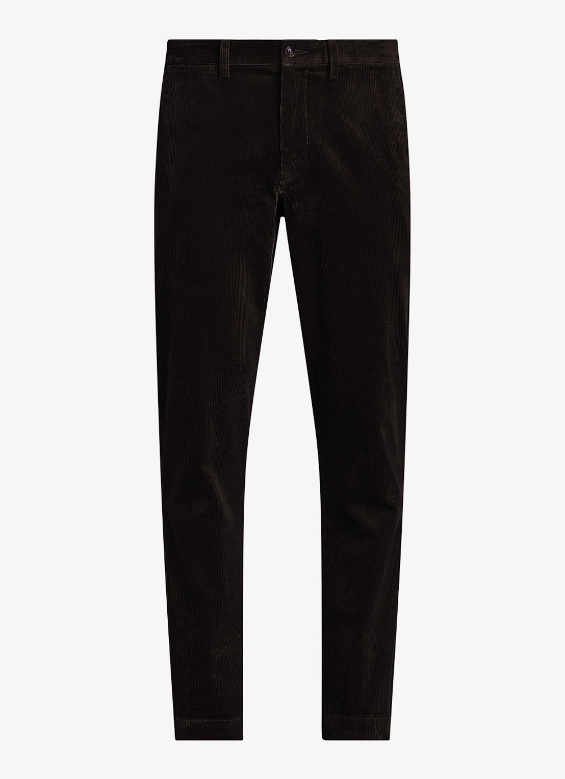 Ralph Lauren Straight fit chino van corduroy met stretch - voorkant 3 polo black / zwart