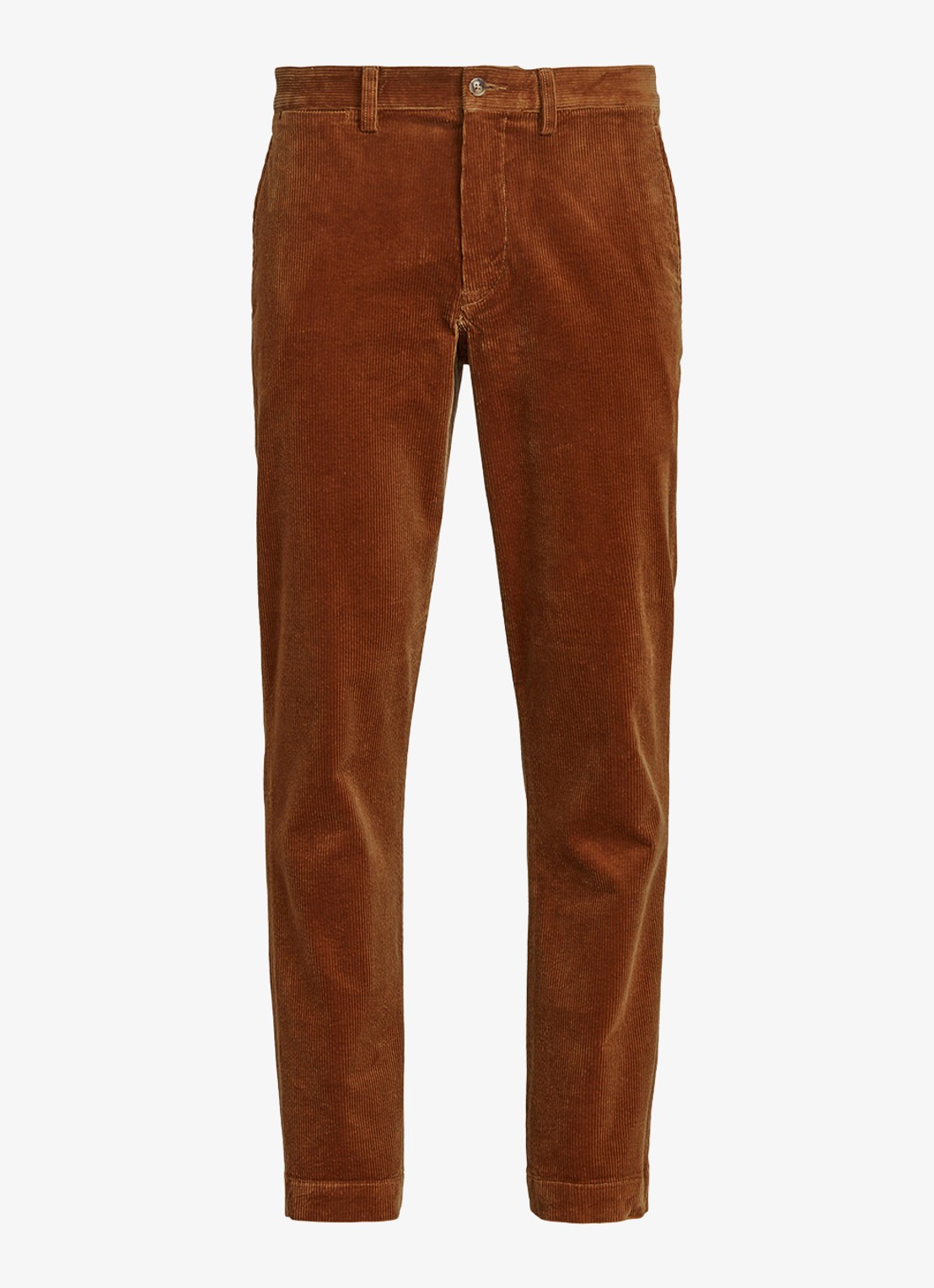 Ralph Lauren Straight fit chino van corduroy met stretch - voorkant 4 golden brown / khaki