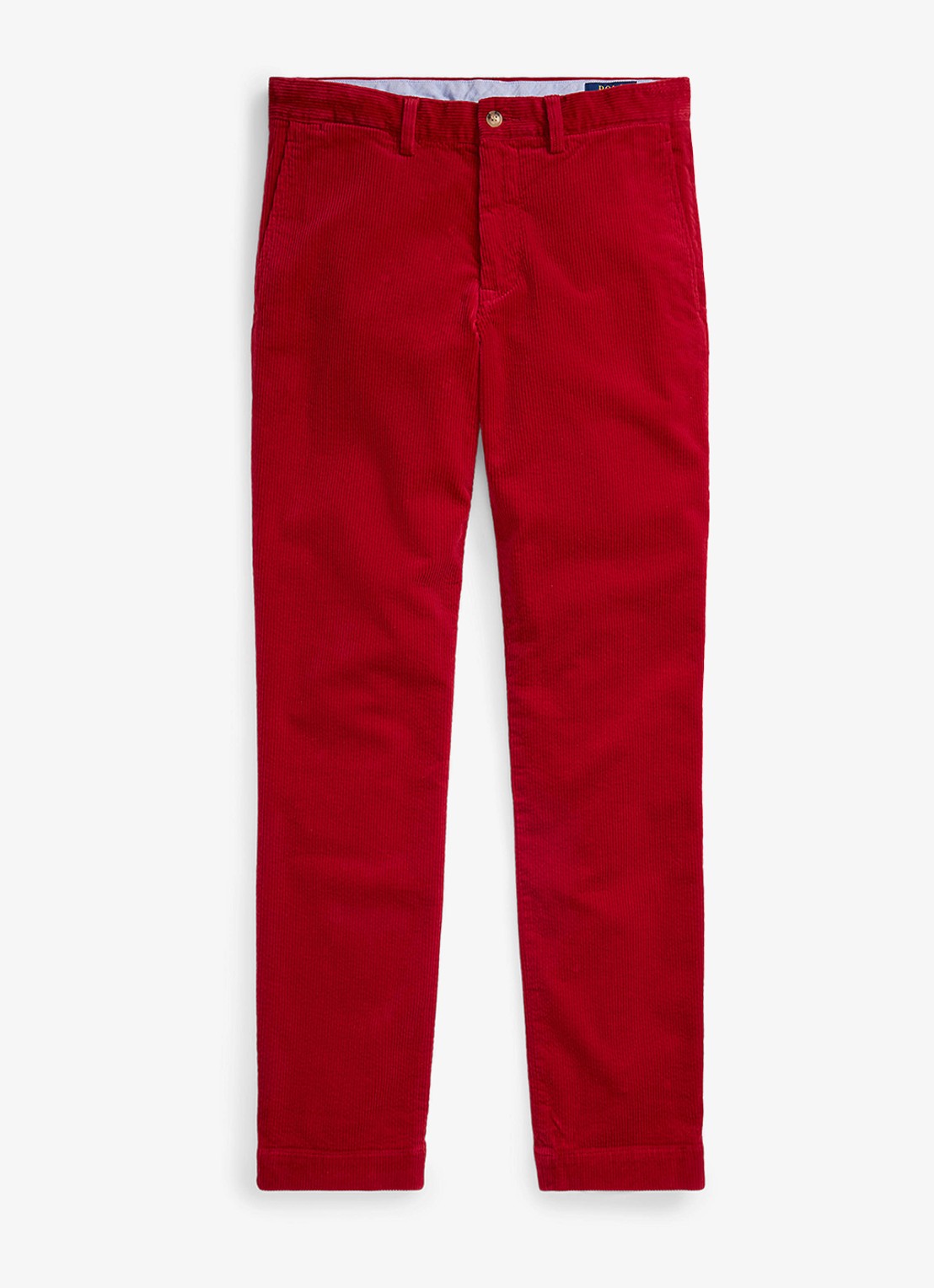 Ralph Lauren Straight fit chino van corduroy met stretch - voorkant 3 ralph red x-42x9 / rood